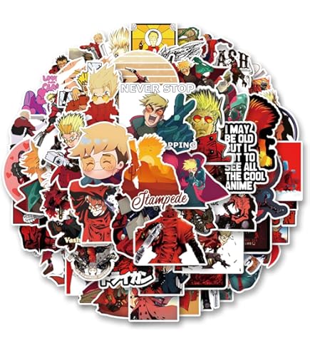 Amazon.com: Trigun - Main Character Sticker Die-Cut Set : Toys & Games
